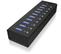 ICY BOX IcyBox 10 x Port USB 3.0 Hub with USB charge port, Black