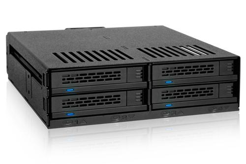 ICY DOCK 4-Bay 2.25" SATA in Ext 5.25" Bay (MB324SP-B)