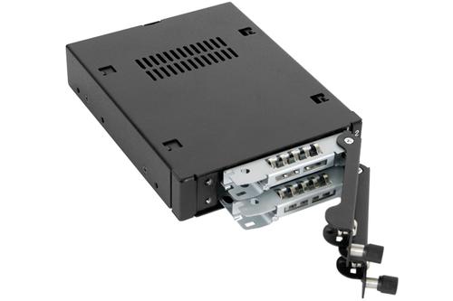 ICY DOCK ToughArmor 2x 2.5" to 1x 3.5" bay mobile rack SAS/SATA metal (MB492SKL-B)