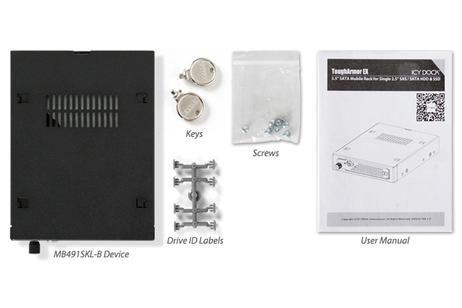ICY DOCK ToughArmor EX MB491SKL-B - bevegelig lagerrack (MB491SKL-B)