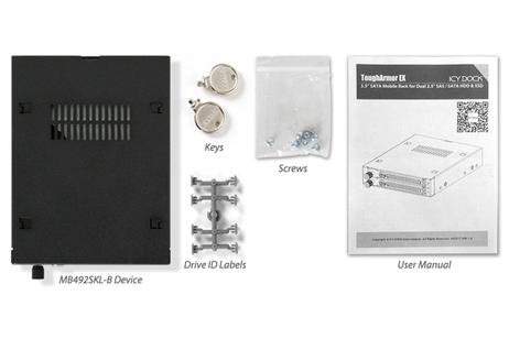 ICY DOCK ToughArmor EX MB492SKL-B - bevegelig lagerrack (MB492SKL-B)