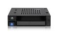 ICY DOCK 2x 2.5" to 1x 3.5" bay mobile rack SATA/SAS metal trayless (MB522SP-B)