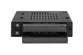 ICY DOCK 2x 2.5" to 1x 3.5" bay mobile rack SATA/SAS metal trayless (MB522SP-B)