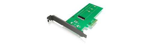ICY BOX PCI-Card, M.2 PCIe SSD to PCIe 3.0 x4 Host for Main Board, Full Profil (60092)