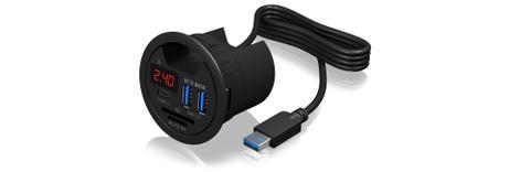 ICY BOX IB-Hub1404 - hub - 3 porter (IB-HUB1404)