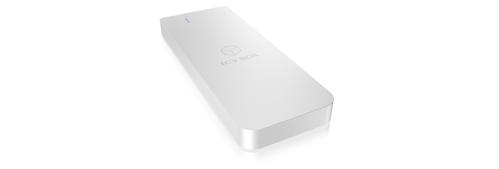 ICY BOX HD kabinett M.2 SSD SATA USB 3.1 - Silver (IB-188M2)