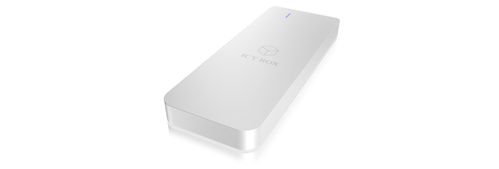 ICY BOX HD kabinett M.2 SSD SATA USB 3.1 - Silver (IB-188M2)