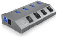 ICY BOX 1x USB 3.0 B, 4x USB 3.0 A (IB-HUB1405)