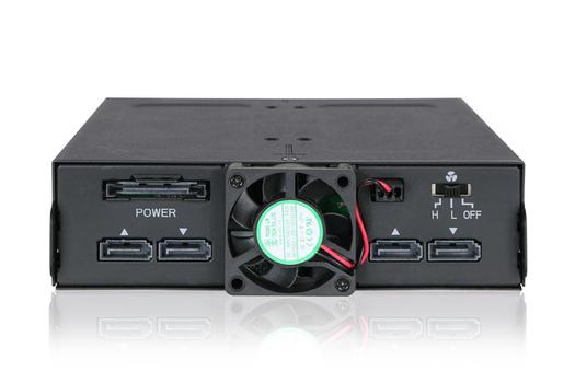 ICY DOCK ToughArmor 4 Bay 2,5" SATA HDD & SSD Backplane-Modul aus Metall (MB607SP-B)