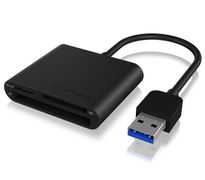 ICY BOX minnekortleser USB 3.0 Type-A CF, SD, microSD