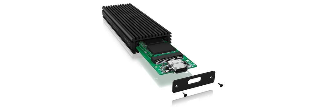 ICY BOX External enclosure for M.2 NVMe SSD, USB 3.1 Type-C, Black (IB-1816M-C31)