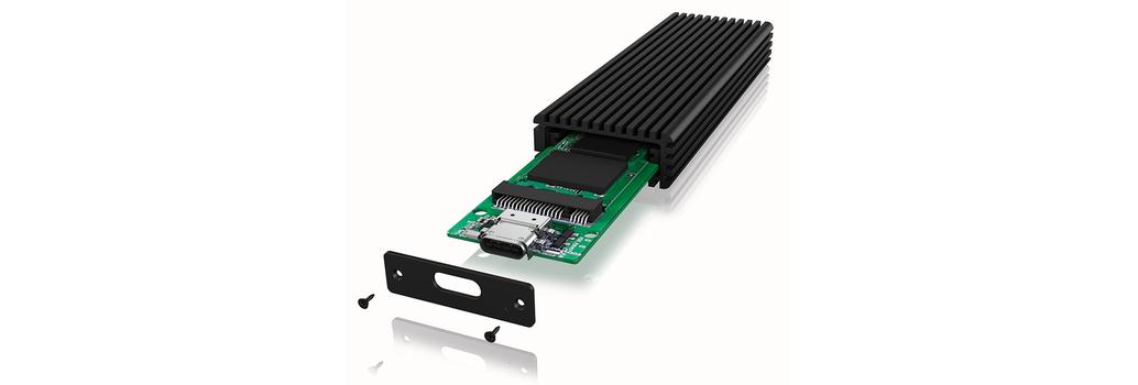 ICY BOX External enclosure for M.2 NVMe SSD, USB 3.1 Type-C, Black (IB-1816M-C31)