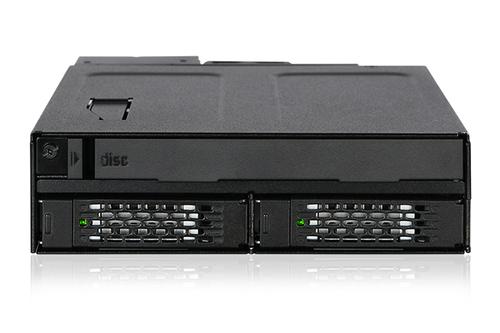ICY DOCK 2x 2.5" SATA/SAS + Slim-ODD SATA to 1x 5.25" bay mobile rack (MB602SPO-B)
