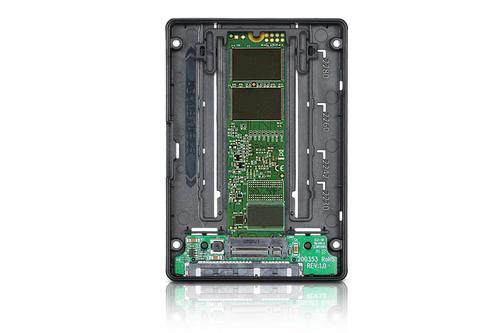 ICY DOCK M.2 SATA to 2.5" SATA SSD Converter toolless black (MB703M2P-B)