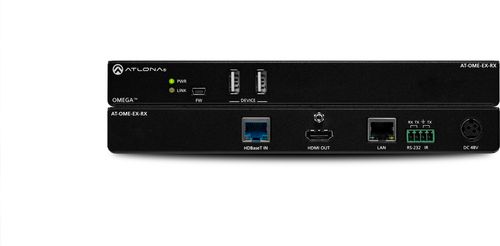 Atlona Omega 4K/UHD HDMI Over HDBaseT Receiver with USB, Control and PoE (AT-OME-EX-RX)