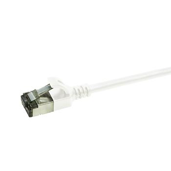 LOGILINK Ultraflex SlimLine CAT 6a Shielded PIMF 0.3m Patchkabel Hvid RAL 9010 (CQ9011S)
