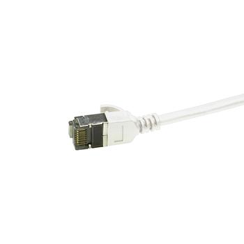 LOGILINK Ultraflex SlimLine CAT 6a Shielded PIMF 0.3m Patchkabel Hvid RAL 9010 (CQ9011S)