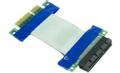 INTER-TECH Riser Card Exender 5 cm PCIe x4 flexibel
