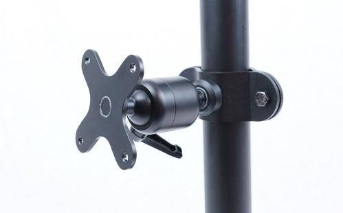 GAMBER-JOHNSON ZIRKONA 2IN TO 3IN POLE MOUNT WITH VESA 75MM MOUNTING PLATE PERP (7160-1356-01)