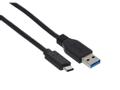 IIGLO USB A til USB C kabel 2m sort USB A v3.0, PVC, opptil 5Gbps