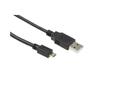 IIGLO USB-A til USB Micro-B kabel 2m (sort) USB A hann til USB Micro-B hann 2.0, PVC, 480Mbps