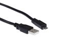 IIGLO USB A til USB Micro-B kabel 0,3m sort 2.0, PVC, 480Mbps