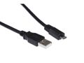 IIGLO USB A till USB Micro-B kabel 0,5m svart 2.0, PVC, 480Mbps