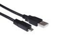IIGLO USB A til USB Micro-B kabel 1m sort USB A hann til USB Micro-B hann 2.0, PVC, 480Mbps