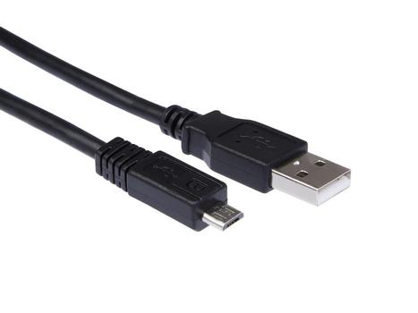 IIGLO USB-A till USB Micro-B kabel 1m (svart) 2.0, PVC, 480Mbps (II-USBAMMUSBM-B010)