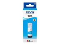 Epson EcoTank 104 - cyan - original - blekkbeholder (C13T00P240)