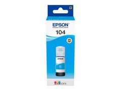EPSON n Ink Cartridges,  104 4 Colour ink bottle, 1 x 65.0 ml Cyan (C13T00P240)