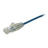 STARTECH 0.5M SLIM CAT6 CABLE - BLUE SNAGLESS - 28 AWG COPPER WIRE CABL (N6PAT50CMBLS)