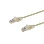 STARTECH 0.5M SLIM CAT6 CABLE - GREY SNAGLESS - 28 AWG COPPER WIRE CABL