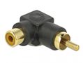 DELOCK RCA Adapter male to female angled