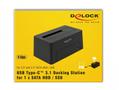 DELOCK USB Type-Câ?¢ 3.1 Docking Station for 1 x SATA HDD / SSD (63958)
