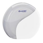 Lucart Dispenser,  Lucart Identity, Mini, 12, 8x28x25, 6cm,  Ø20cm, hvid, plast, til mini jumboruller *Denne vare tages ikke retur* (1000001859)