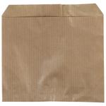 Brødpose, 11x10, 5x10, 5cm,  40 g/m2, brun, papir, uden rude, engangs