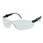 Beskyttelsesbrille,  THOR Vision, One size, klar, PC, antirids, justerbare stænger, flergangs