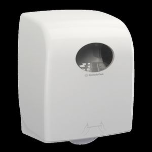 KIMBERLY-CLARK Dispenser,  Kimberly-Clark Aquarius, 24, 8x29, 7x37, 4cm,  hvid, plast, til håndklæderuller *Denne vare tages ikke retur* (1000005153)