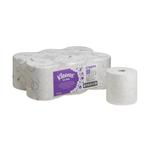 Håndklæderulle,  Kimberly-Clark Kleenex, 2-lags, 150m x 19,8cm, hvid, blandingsfibre,  airflex *Denne vare tages ikke retur*