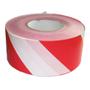 _ Afspærringsbånd, rød, LDPE, 7,5cm x 500m, stribet rød og hvid