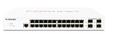 FORTINET L2 Switch - 24 x GE RJ45 ports, 4 x GE SFP slots, Fanless, FortiGate switch controller compatible.