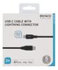 DELTACO USB-C to Lightning cable, USB 2.0, 2m, Black (IPLH-321M)