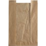 Rudepose, 18x28x5cm,  40 g/m2, brun, papir, med rude, med sidefals