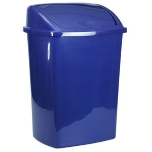 ABENA Affaldsspand,  blå, plast, 26 l, med sving låg, forberedt til vægmontering (1000006519)