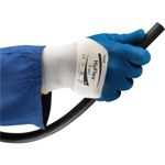 Halvdyppet handske, Ansell HyFlex, 9, blå, nitril/ nylon