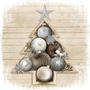_ Frokostserviet, Abena Gastro, Trendy Christmas, 3-lags, 1/4 fold, 33x33cm, flerfarvet, nyfiber