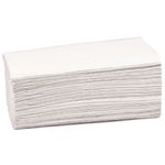 Håndklædeark,  neutral, 2-lags, V-fold, 23x24cm, 11,5 cm, hvid, 100% genbrugspapir