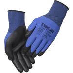 Fingerdyppet nitrilhandske,  THOR Flex, Thor Flex Basic, 8, blå, polyester/ spandex