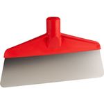 Gulvskraber,  Vikan, rød, PP/ rustfrit stål, 26 cm, fleksibelt enkeltblad